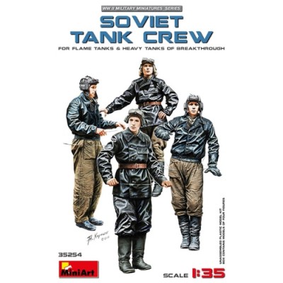 [ܼ] BE35254 [Miniart] BE35254 1/35 Soviet Tank Crew (for Flame Tanks & Heavy Tanks of Breakthrough)