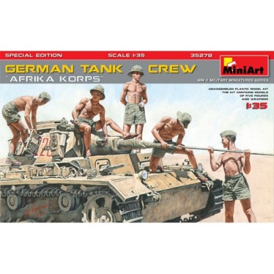 [ܼ] BE35278 [Miniart] BE35278 1/35 German Tank Crew Afrika Korps Special Edition- 