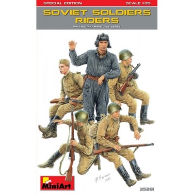 [ܼ] BE35281 [Miniart] BE35281 1/35 Soviet Soldiers Riders. Special Edition