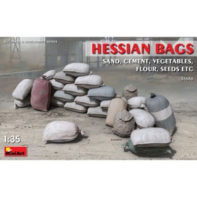 [ܼ] BE35586 [Miniart] BE35586 1/35 Hessian Bags(Sand,Cement,Vegetables,Flour,Seeds etc)-  , ٴ 