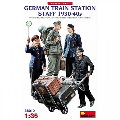 [ܼ] BE38010 [Miniart] BE38010 1/35 German Train Station Staff 1930-40s