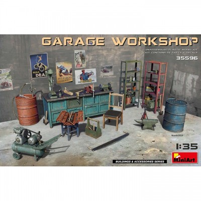 [ܼ] BE35596 [Miniart] BE35596 1/35 Garage Workshop