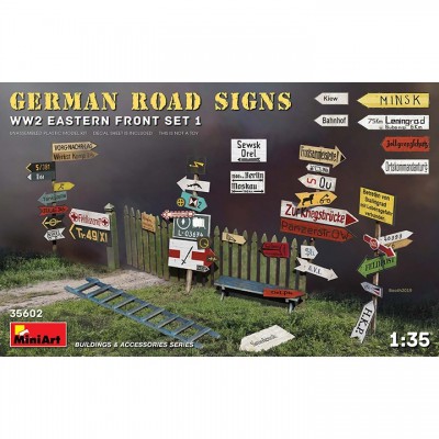 [ܼ] BE35602 [Miniart] BE35602 1/35 German Road Signs WW II Eastern Front Set 1