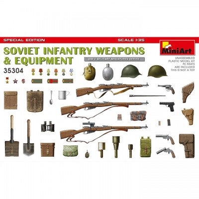[ܼ] BE35304 [Miniart] BE35304 1/35 Soviet Infantry Weapons and Equipment Special Edition