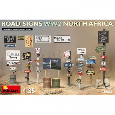 [ܼ] BE35604 [Miniart] BE35604 1/35 Road Signs WW2 North Africa