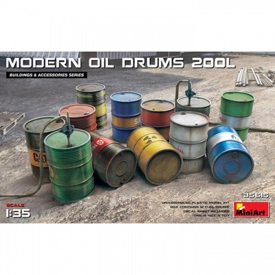 [ܼ] BE35615 [Miniart] BE35615 1/35 Modern Oil Drums 200L