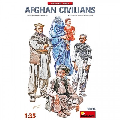 [ܼ] BE38034 [Miniart] BE38034 1/35 Afghan Civilians
