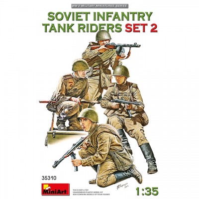 [ܼ] BE35310 [Miniart] BE35310 1/35 Soviet Infantry Tank Riders Set 2