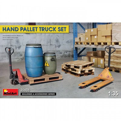 [ܼ] BE35606 [Miniart] BE35606 1/35 Hand Pallet Truck Set