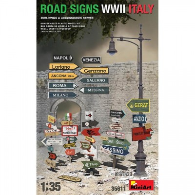 [ܼ] BE35611 [Miniart] BE35611 1/35 Road Signs WWII Italy