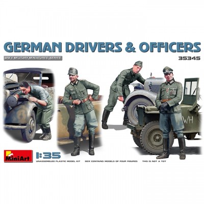 [ܼ] BE35345 [Miniart] BE35345 1/35 German Drivers and Officer