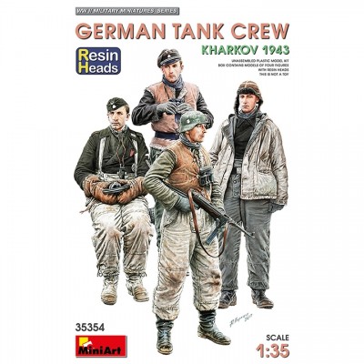 [ܼ] BE35354 [Miniart] BE35354 1/35 German Tank Crew.Kharkov1943.Resin Head