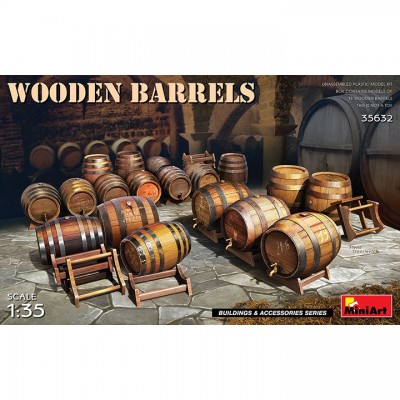 [ܼ] BE35632 [Miniart] BE35632 1/35 Wooden Barrels