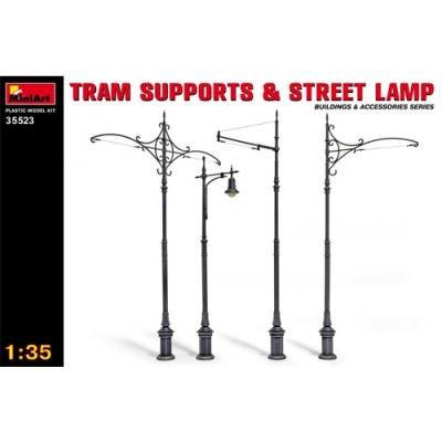 [ܼ] BE35523 [Miniart] BE35523 1/35 Ʈ ֿ ε (Tram Supports and Street Lamps)