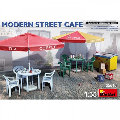 [ܼ] BE35610 [Miniart] BE35610 1/35 Modern Street Cafe