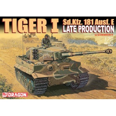 [���ܼ�] BD7203 [Dragon] BD7203 1/72 Sd.Kfz. 181 Ausf. E tiger 1 Late Producton w/Zimmerit