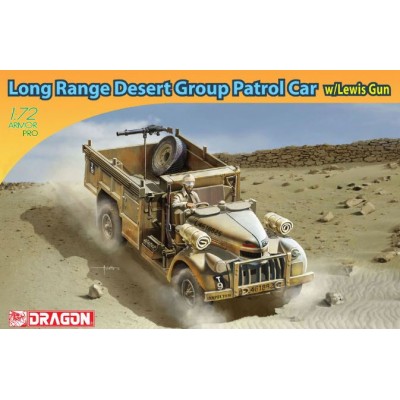 [���ܼ�] BD7439 [Dragon] BD7439 1/72 Long Range Desert Group (LRDG) Patrol Car w/Lewis Gun