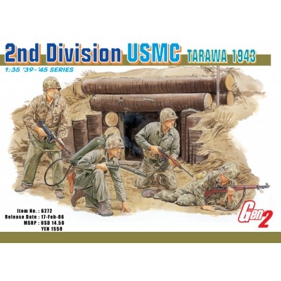 [ܼ] BD6272 [Dragon] BD6272 1/35 USMC 2nd Division Tarawa 1943 (4 figure set) - Gen 2 Series
