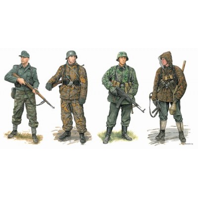 [ܼ] BD6704 [Dragon] BD6704 1/35 German Waffen Grenadiers 1944-45 (4 Figures Set)