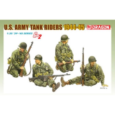 [ܼ] BD6378 [Dragon] BD6378 1/35 US Army Tank Riders 1944-45 (4 Figures Set) ~ Gen 2