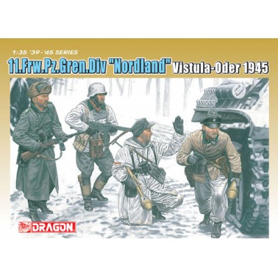 [ܼ] BD6455 [Dragon] BD6455 1/35 11.Frw.Pz.Gren.Div Nordland Vistula-Oder 1945 (4 Figures Set)