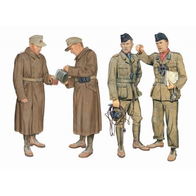 [ܼ] BD6693 [Dragon] BD6693 1/35 DAK Panzer & Artillery Crew Libya 1941 (4 Figures Set)