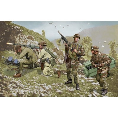 [ܼ] BD6743 [Dragon] BD6743 1/35 German Brandenburg Troops Leros 1943 (4 Figures Set)