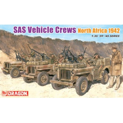 [ܼ] BD6682 [Dragon] BD6682 1/35 SAS Vehicle Crews (7 Figures Set) North Africa 1942 -  