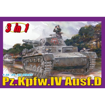 [ܼ] BD6265 [Dragon] BD6265 1/35 Pz.Kpfw. IV Ausf. D (3 in 1)