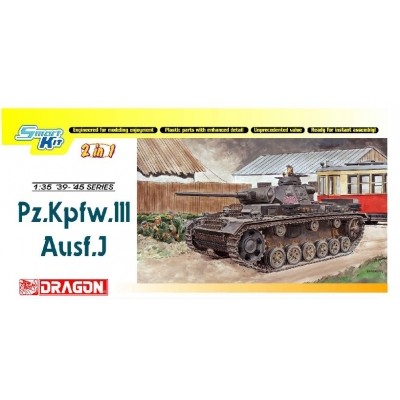 [ܼ] BD6394 [Dragon] BD6394 1/35 Pz.Kpfw.III Ausf.J (2 in 1) ~ Smart Kit