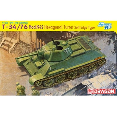 [ܼ] BD6424 [Dragon] BD6424 1/35 T-34/76 Mod.1942 Hexagonal Turret Soft Edge Type-- Ʈ / 