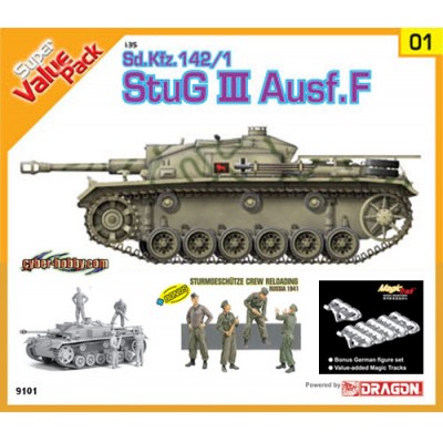 [ܼ] BD9101 [Dragon] BD9101 1/35 Sd.Kfz.142/1 StuG.III Ausf.F - Super Value Pack 1