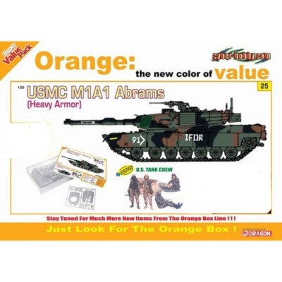 [ܼ] BD9125 [Dragon] BD9125 1/35 USMC M1A1 Abrams (Heavy Armor) U.S. Tank Crew (Orange Series)