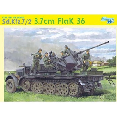 [ܼ] BD6541 [Dragon] BD6541 1/35 Sd. Kfz.7/2 3.7cm FlaK 36 ~ Smart Kit