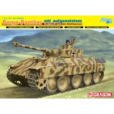 [ܼ] BD6835 [Dragon] BD6835 1/35 Bergepanther mit Aufgesetztem Pz.Kpfw.IV Turm Als Befeh - Smart Kit