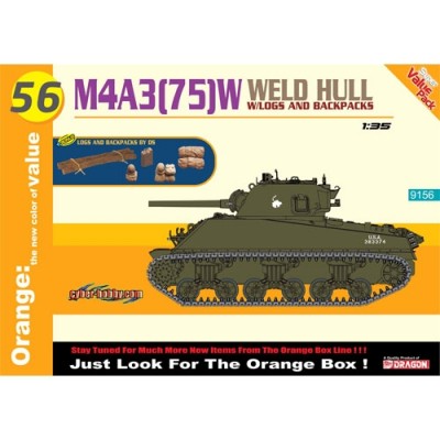 [ܼ] BD9156 [Dragon] BD9156 1/35 M4A3(75)W WELDED HULL