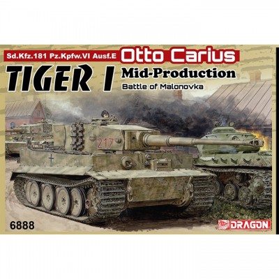 [ܼ] BD6888 [Dragon] BD6888 1/35 Tiger I Mid-Production w/Zimmerit Otto Carius (Battle of Malinava Village 1944)