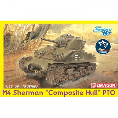 [ܼ] BD6740 [Dragon] BD6740 1/35 M4 Sherman Composite Hull PTO - Magic Track
