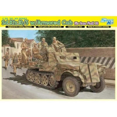 [ܼ] BD6677 [Dragon] BD6677 1/35 Sd.Kfz.10/5 w/Armor Cab fur 2cm FlaK 38 ~ Smart Kit