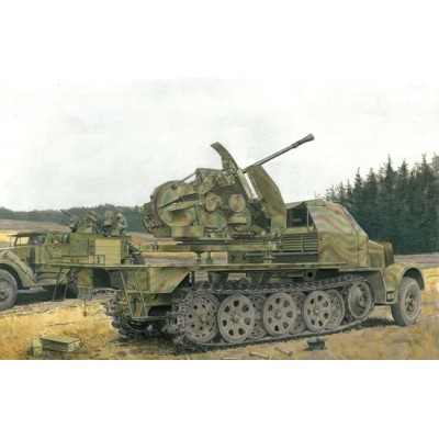 [ܼ] BD6553 [Dragon] BD6553 1/35 Sd.Kfz.7 w/3.7cm FlaK 43 auf SELBSTFAHRLAFETTE - Smart Kit