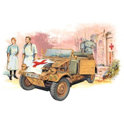 [���ܼ�] BD6336 [Dragon] BD6336 1/35 Kubelwagen Ambulance w/German Medical Team