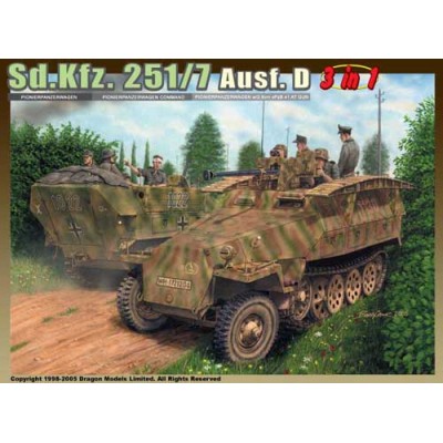 [ܼ] BD6223 [Dragon] BD6223 1/35 Sd. Kfz. 251/7 Ausf. D Pioneerpanzerwagen (3 in 1)