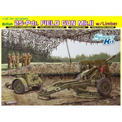 [ܼ] BD6774 [Dragon] BD6774 1/35 British 25pdr Field Gun Mk.II w/Limber