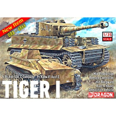 [ܼ] BD6866 [Dragon] BD6866 1/35 Tiger I Mid mit Borgward IV Ausf.A