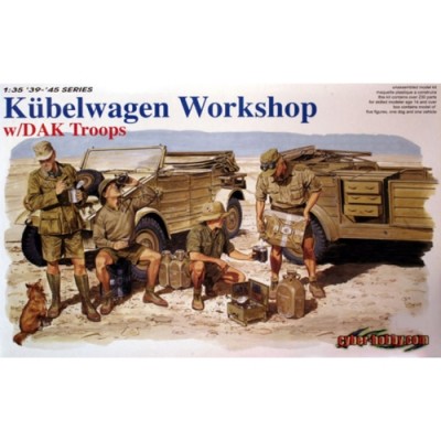 [���ܼ�] BD6338 [Dragon] BD6338 1/35 Kubelwagen Workshop w/DAK Troops