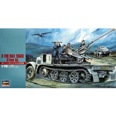 [ܼ] BH31118 [Hasegawa] BH31118 MT18 1/72 Sd.Kfz.7 8 Ton Half Track 37mm AA