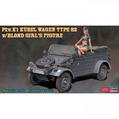 [ܼ] BH52253 [Hasegawa] BH52253 SP453 1/24 Pkw.K1 Kubelwagen Type 82 w/Blond Girls Figure