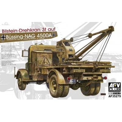 [ܼ] BF35279 [AFV CLUB] BF35279 1/35 German Kfz.100 Bussing Nag 4500A W/ Bilstein 3T Crane