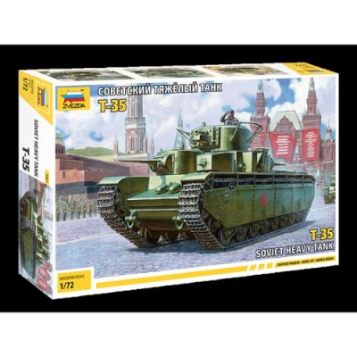 [���ܼ�] BZ5061 [Zvezda] BZ5061 1/72 T-35 Soviet Heavy Tank