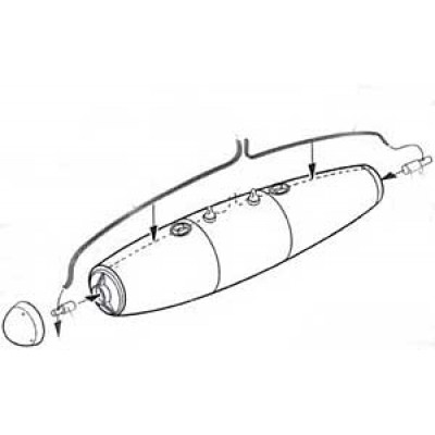 [ܼ] ESTD48521 [True Details] ESTD48521 1/48 Mk.77 Model 2 Napalm Bombs